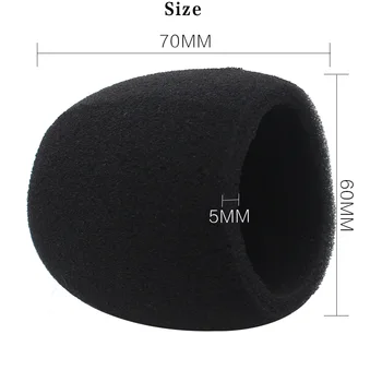 Mikrofons Putu sūklis segtu Karaoke wirless mikrofons aizsardzības cepuri Izolēt siekalas sūklis mikrofons WS858 E106