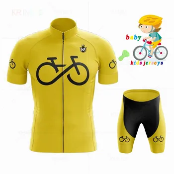 Riteņbraukšana Jersey 2020. Gadam Spānija Vasaras bērnu Velosipēdu Jersey Īsi MTB Velo Velo Apģērbs triatlona roupa ciclismo masculino