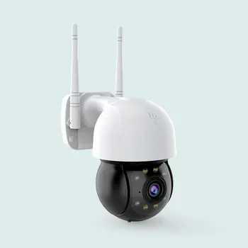 WIFI IP Kameras 1080P Āra Drošības Kameru divvirzienu Audio 4x tālummaiņas Centrālās 8 Gaismas Nakts Puslodē Redzama CCTV Kameras