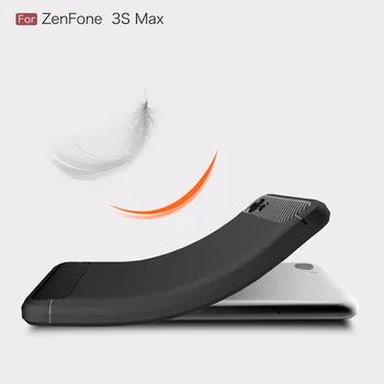 Matēts Matēta Soft TPU Silikona Case For Asus Zenfone 3S Max Ādas Lichee Tekstūra Vāka Asus ZC521TL ZC 521 TL