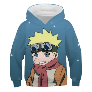2020 Japānas Anime Naruto Drukāt Hoodies Zēni Meitenes Krekls Gadījuma Modes Hoodies Bērnu Ziemas Siltais Garām Piedurknēm Bērnu Drēbes