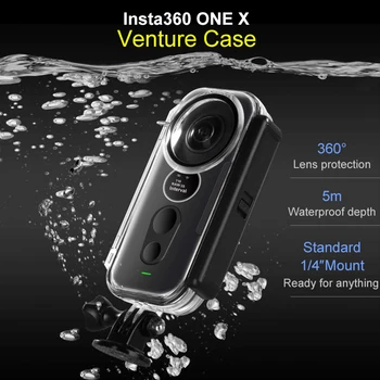 Insta360 ONE X Riska Gadījumā Ūdensizturīgs Korpuss Apvalks, Niršanas Gadījumā/ par Insta360 One X Rīcības Kameru Piederumi ing