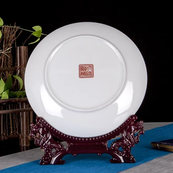 Jingdezhen Keramikas Augstas kvalitātes Porcelāna Karājas Plāksne un Desmit Tūkstoši Ziedu Putekšņu Apdare Iestatījumu Plate Mājas Apdare
