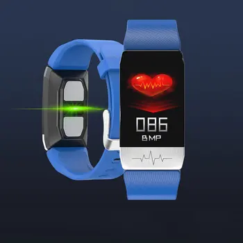 T1 Smart Watch Band Temperatūra Pasākums EKG Sirds ritma Asins Spiediena Monitoru Laika Prognoze Dzeramā Atgādināt vīrieši sievietes