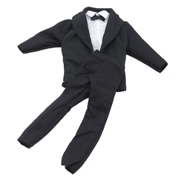 Modes Formālas Biznesa Uzvalku, Kaklasaiti, Smokings Melns Mētelis Kāzu Puse Apģērbs Kleita Drēbes Baribie Ken Lelle, rotaļlietas Piederumi