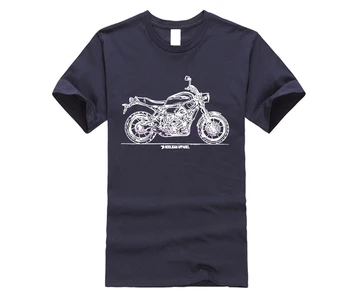 Jaunākās 2019 Modes Kokvilnas, ar Īsām Piedurknēm O-veida Kakla Japāņu Motociklu Fani Xsr700 2016 Iedvesmoja Motociklu galvaskausa T Krekls