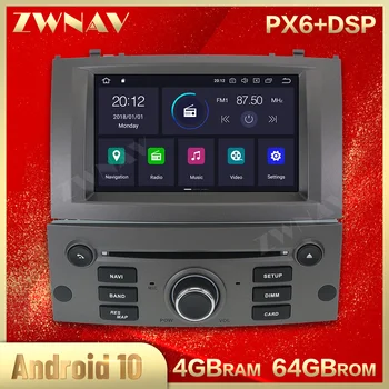 Carplay 2004 2005 2006 2007 2008 2009 2010 Peugeot 407 Android Stereo Multimediju Atskaņotājs, GPS Audio Radio Diktofons Galvas Vienības