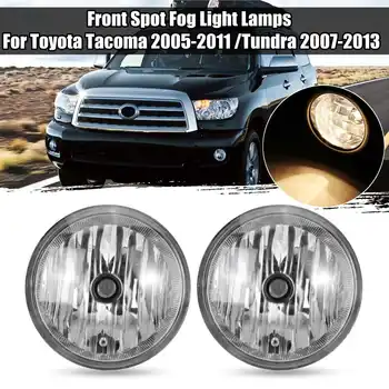 Pāris Auto LED Miglas Gaismas Signāls, Lampu Toyota Tacoma Solara Sequoia Tundra 2004 2005 2006 2007 2008 2009-Lukturi DRL