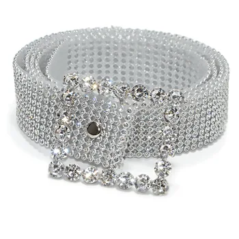 Luksusa Sievietes Rhinestone Jostas Sieviešu Spilgti Plašu Bling Crystal Diamond Waist Garu Ķēdi Pērle Waistbelt Modes Dāma Piederumi