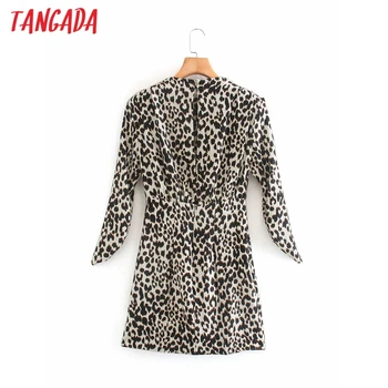 Tangada 2020 rudens ziemas sievietes leopard sexy kleita Dāmas mini Kleita Vestidos 2W46