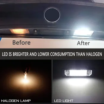 2gab Auto LED Skaits numura zīmju Apgaismojuma Lampiņa Audi A4 S4 B5 RS4 Avant A6 S6 B4 C5 Avant RS6 Avant Plus