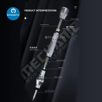 Mehāniķis iRock 5 Akmeņu Stikla Pārkāpj Pildspalvu Auto-pavasara stikla blaster iPhone X - 11 Pro Max Aizmugurējā Stikla Remonts
