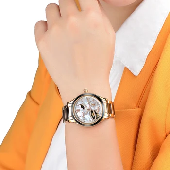 NESUN Sieviešu Dobi Automātisko, Mehāniskās Pulksteņi Luksusa Zīmolu Pulkstenis Ūdensizturīgs Modes Mēness Fāzes Rokas pulksteni Dāmas Reloj Mujer