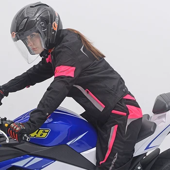 Sieviešu Motociklu Aizsardzības Rīku Žaketes ūdensnecaurlaidīgs Moto Bikses Motociklu Elpojošs Acs Touring Apģērbu Izjādes Cilts