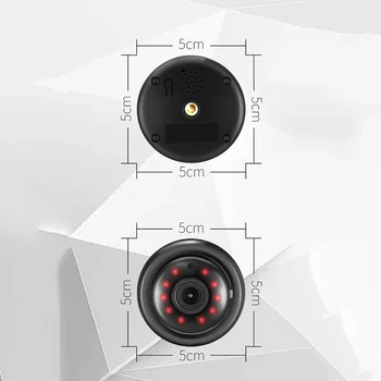 Mini Wifi IP Kameras Bezvadu CCTV Infrasarkano Nakts Redzamības Kustības detektors Baby Monitor 2-Way Audio gudrās Mājas Drošības Kameras