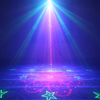 SVEŠZEMJU 64 Modeļus RG Tālvadības Lāzera Posmā Projektoru Apgaismojuma Efektu DJ Disco Party Ziemassvētku Brīvdienās Ar RGB LED Ūdens Viļņu Gaismas