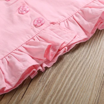 Pudcoco Meitene Uzstādīt 2Y-6Y Modes Flamingo Baby Toddler Meiteņu Veste Crop Topi Īsās Bikses Apģērbs Apģērbs