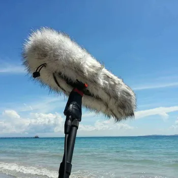 Vējstikla-Vāciņš Austiņu Dirižablis-Komplektu Mikrofons Deadcat par Jāja Āra JĀJA DIRIŽABLIS pūkains mikrofona segums