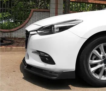 Par Mazda3 Axela Ķermeņa komplekta spoilers-2018 Priekš Mazda 3 Axela ABS Aizmugurējā lūpu aizmugurējais spoileris priekšējā Bufera Difuzoru Bamperi Aizsargs