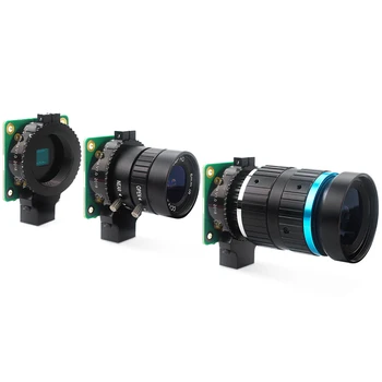 Aveņu Pi Augstas Kvalitātes Kameras Modulis ir 12.3 Megapikseļu Sony IMX477 Sensors Regulējams Fokuss 6mm CS 16mm C-mount Objektīvs 4B/3B+