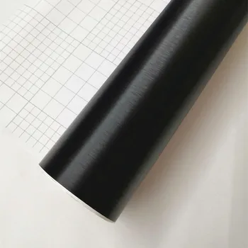3D 4D 5D 6D Oglekļa Šķiedras Vinila Folijas Plēvi, Auto Ietīšana Roll PVC Decal Uzlīmes Melnā DIY Ūdensizturīgs jebkuros Laika Līmlenti Atpakaļ JAUNU