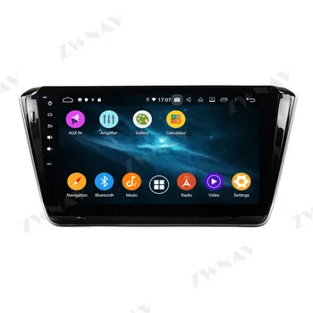 Carplay Android 10 Ekrāna Automašīnu Multimediju DVD Atskaņotāju Skoda Superb-2018 GPS Navigācija, Audio Video Radio Stereo Galvas Vienības